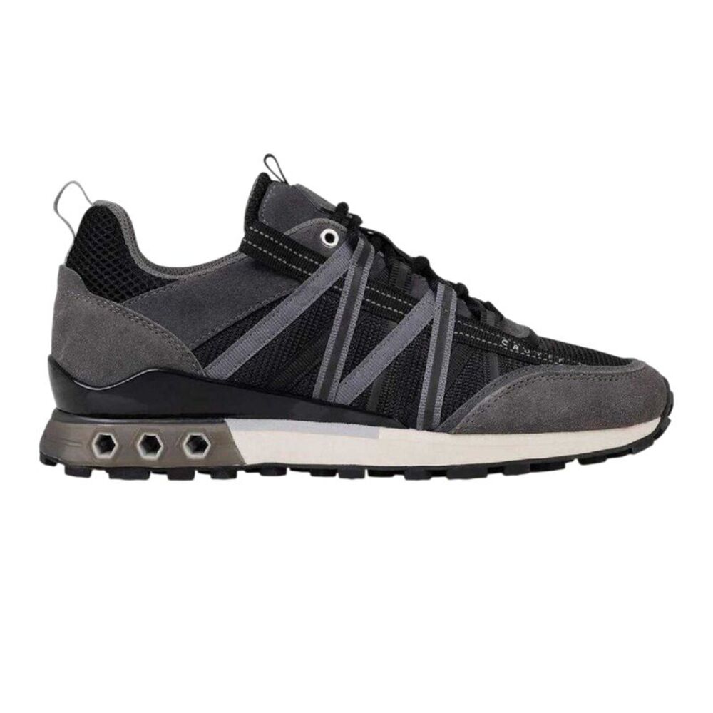 Cruyff Mens Suede Hex-Tech Sneakers / Black/Gray